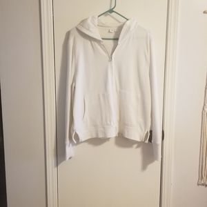 Gap unisex white hooded jacket